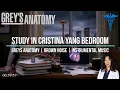 Lagu Study in Cristina Yang Bedroom | Greys Anatomy | Brown Noise | Instrumental Music 🩺❤️