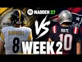 Steelers vs Patriots Week 2 Simulation Madden 27