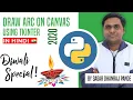 How to Draw Arc on Canvas Using Tkinter GUI in Python Tkinter Tutorial Canvas SDP Guruji