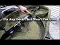 How To Level Your Deck When The Deck Is Bent Out Of Shape - Repair Uneven Mowing Deck Or Cutting
