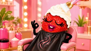 العنوان: 🍓✨ دودلز يذهبون إلى صالون التجميل! 💇‍♀️💖