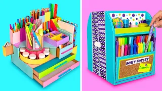 DIY Organizers With Secret Sections Back To School Crafts