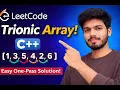 LeetCode Trionic Array I Easy One-Pass C Solution
