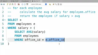SQL - Correlated Subqueries By Mosh Hamedani
