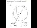 Math Find the measure of the arc or angle indicated 11 32 A 849 C 1168 B 1358 D 818