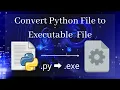 Convert Python File To Executable File Convert py to exe SOP