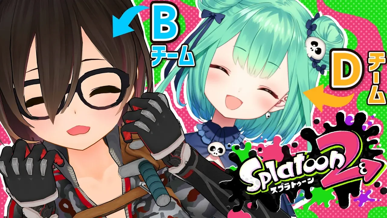 【Splatoon】ポケモン脳すぎる女の子達のスプラトゥーン【ホロライブ/ロボ子さん&潤羽るしあ】