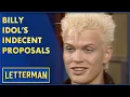 Billy Idol s Naked Performance Letterman