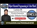 Lecture-6 Parameterized Constructor Normal Function Declaration inside definiation outside