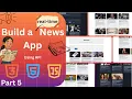 Build a News App with Live Headlines HTML CSS JavaScript News API Project Tutorial