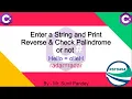 Reverse String Program in C Reverse each word of a sentence in C