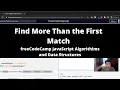 Find More Than the First Match Regular Expressions freeCodeCamp tutorial