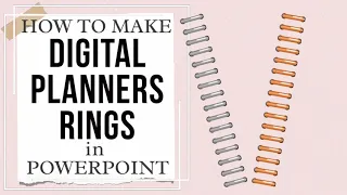 How To Make Binder Rings In PowerPoint Create Your Own Digital Planner Rings In PowerPoint