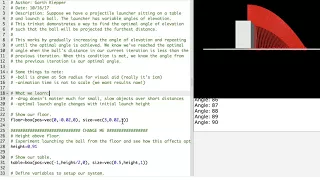 Optimal projectile launch angle in Python