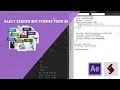 ExtendScript Tutorial Easily Render Any Format from AE