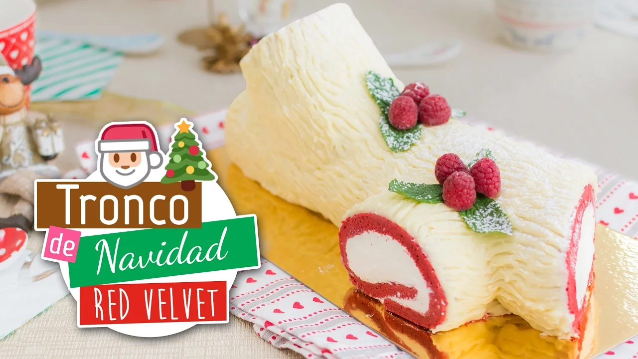 Tronco de Navidad Red Velvet   Roll Cake   Quiero Cupcakes!