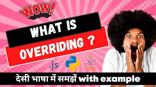 What is Overriding What is Method Overriding in Hindi