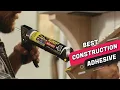 Best Construction Adhesives Review 2023 - For Wood Concrete Aluminum Brick Plywood More