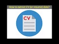 How to extract CV or resume data