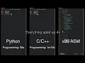 Python vs vs Assembly Performance Showdown