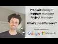The difference between Product Program and Project Management