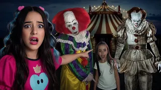 O IT A COISA E OS PALHAÇOS DO MAL INVADIRAM O PARQUE! REAGINDO AO VÍDEO MAIS FAMOSO DO CANAL! 