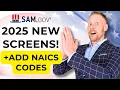 Change NAICS Codes NEW in SAM gov for Government Contractors in 2025