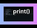 print in python