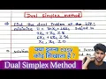 Lpp using DUAL SIMPLEX METHOD - Minimization in operation research