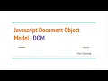 Javascript Document Object Model in Marathi