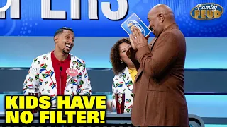 When Steve Harvey Discovers The Reality Of Having 7 Kids! | Family Feud Compilations
