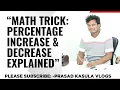 Math Trick Percentage Increase Decrease Explained