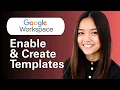 Learn How To Enable And Create Templates In Gmail Using Google Workspace For Business