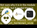 How to get Linux console window width in Python