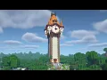 Minecraft How to Build a Clock Tower Tutorial