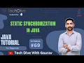 Static Synchronization in java with example multithreading in Java Tutorial