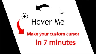 Create Custom Cursor with Hover Effect HTML CSS JavaScript