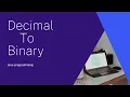 TO Binary Java Programming