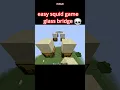 how to make minecraft squid game glass bridge