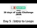 Day 5 Loops 30 days of code Challenge Hackerrank in JAVA