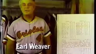 1978 Baseball Fever Commercial Earl Weaver Baltimore Orioles
