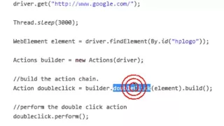 How to double click in selenium