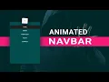 Cool Animated Navbar Using HTML CSS Jquery