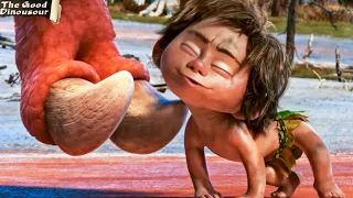 طفل صغير يجد ديناصور في الغابة و يدافع عنه ويعلمه كيف يصبح شجاع ملخص فيلم The Good Dinousour 