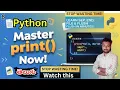 Python print Function Full Guide 2025 sep end file flush Hidden Tricks Explained Telugu