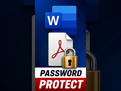 How to Password Protect a PDF in Microsoft Word