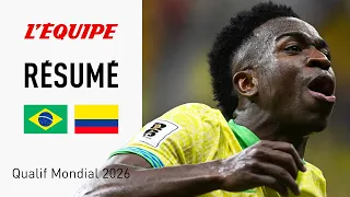 Qualif Mondial 2026 - Un but exceptionnel de Vinicius Jr. délivre le Brésil face à la Colombie