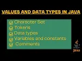 Java Basics for ICSE Class 9 10 Character Sets Tokens Data Types and More