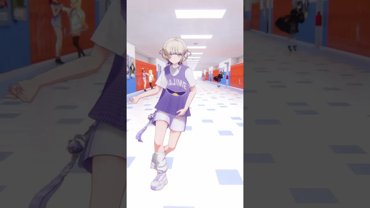 廊下でDunk踊ってみた🏀💘【轟はじめ】#vtuber #shorts