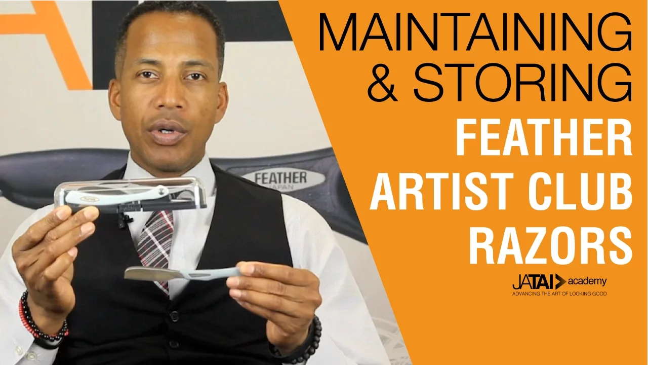 Maintaining and Storing Feather Artist Club Shaving Razors